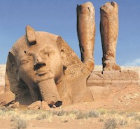 Broken statue of Ramesses II, Ozymandias